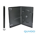 5 QUVIDO DVD Hüllen Schwarz Single / 1 CD o. DVD / 14mm