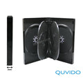 5 QUVIDO DVD Hüllen Schwarz Six / 6 CDs o. DVDs / 22mm