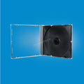 5 QUVIDO CD Hüllen JewelCase Schwarz Single 10.4mm