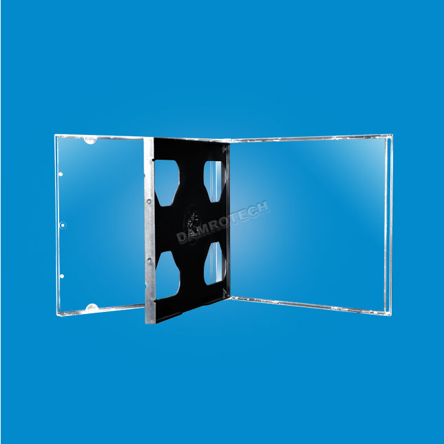 5 QUVIDO CD Hüllen JewelCase Schwarz Double 10.4mm