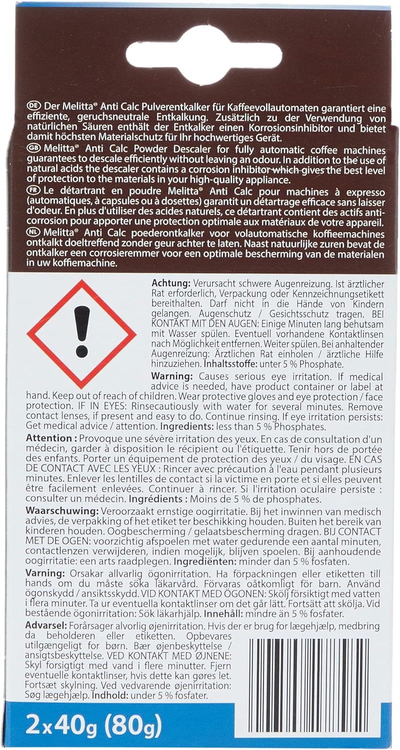 MELITTA ANTI CALC Entkalkerpulver Espresso Maschinen