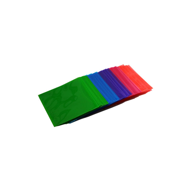 50 QUVIDO CD/DVD/Blu-Ray PP Schutzhüllen Color-Mix