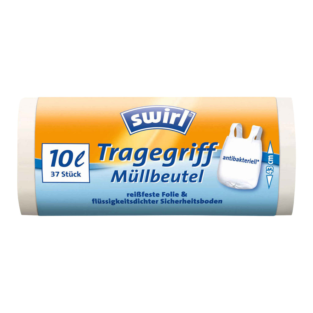SWIRL Müllbeutel 10l mit Tragegriffe