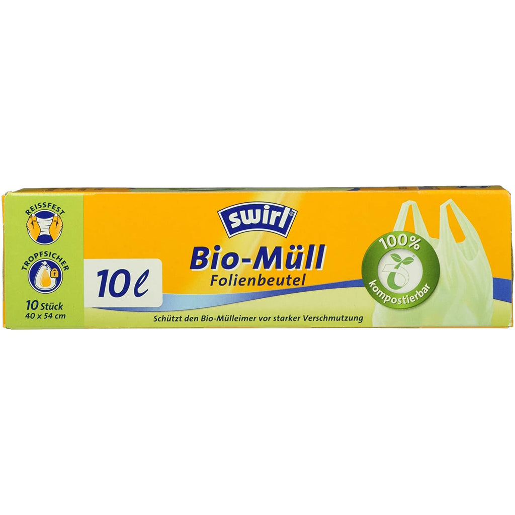 SWIRL Müllbeutel BIO 10l mit Tragegriffe