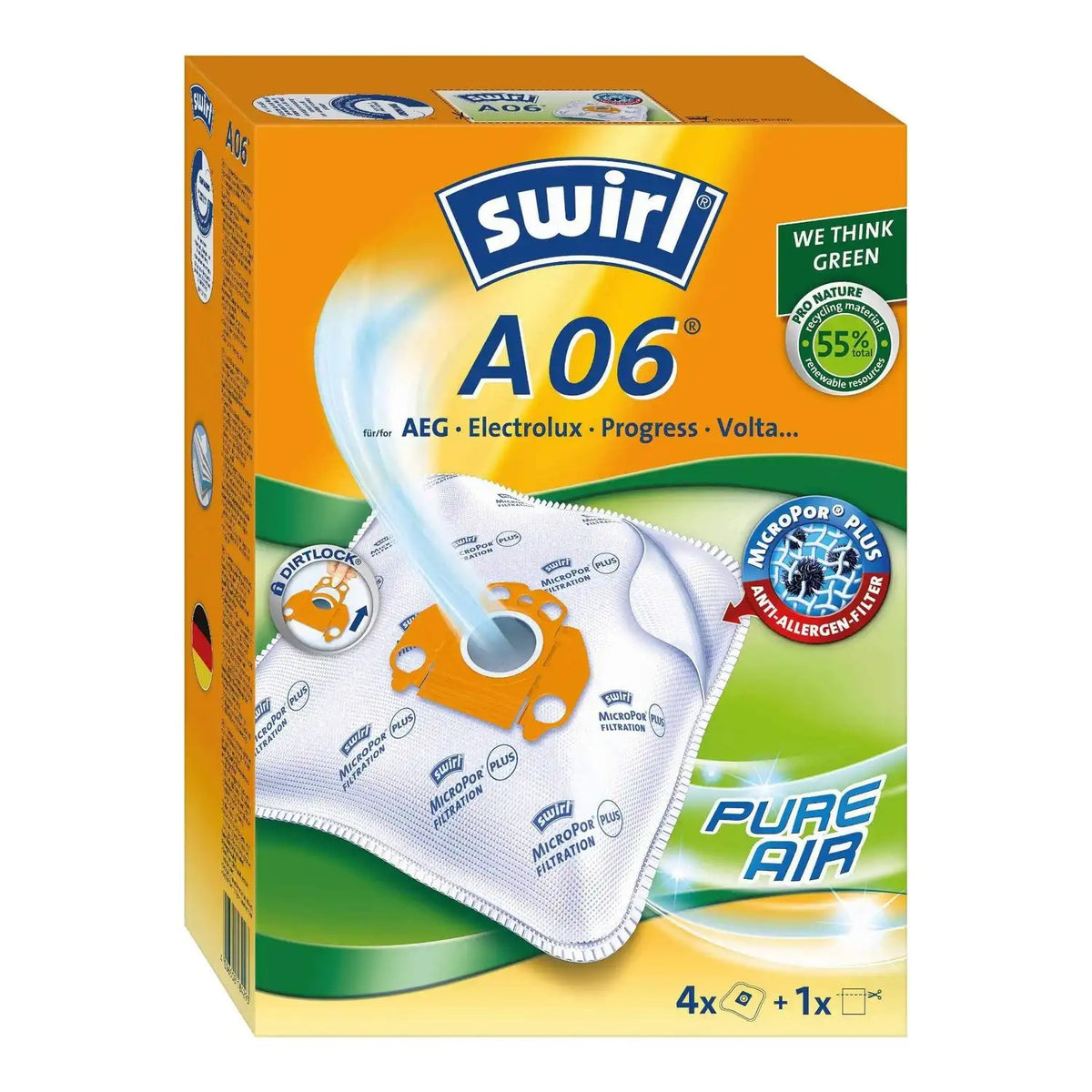 SWIRL Staubsaugerbeutel A06 MP Plus EU13