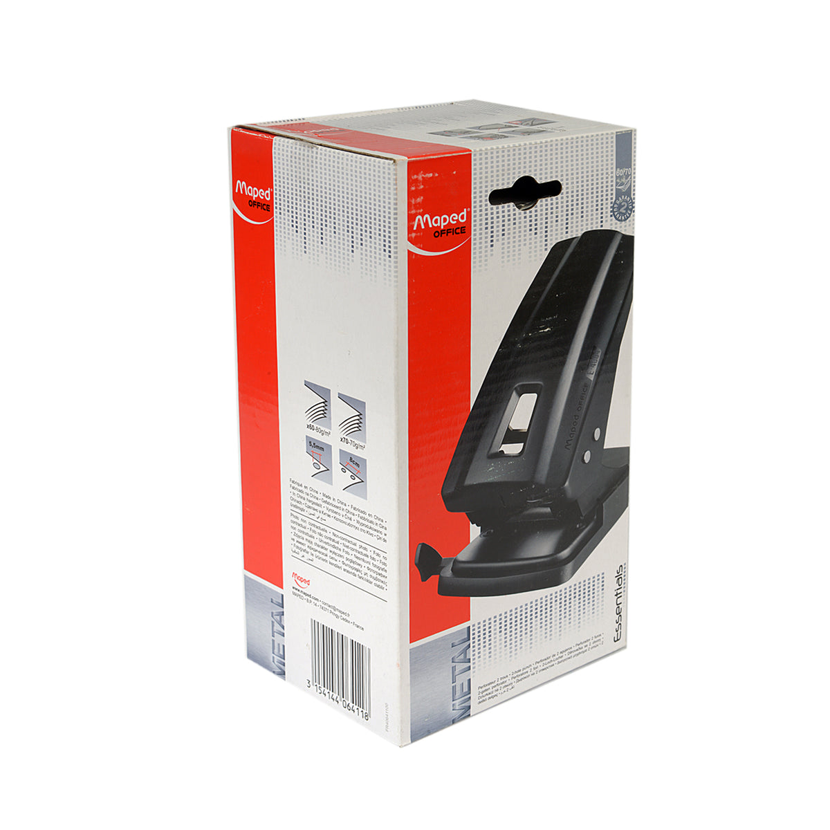 Maped Locher Metal 60, Stanzleistung: 60 Blatt, schwarz