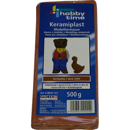GLOREX Keramiplast Modelliermasse terracotta 500g
