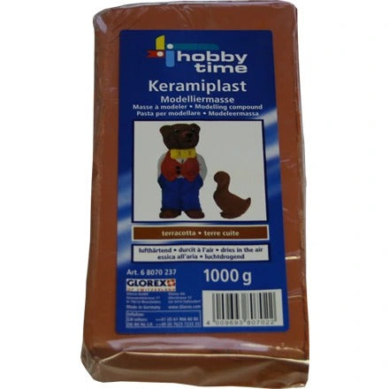 GLOREX Keramiplast Modelliermasse terracotta 1000g