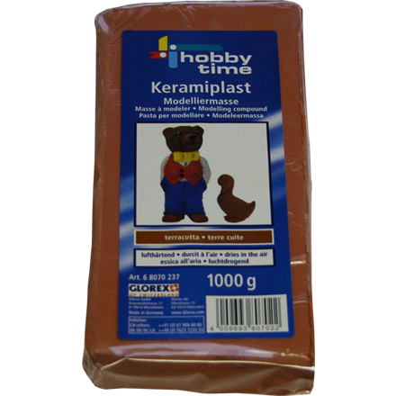 GLOREX Keramiplast Modelliermasse terracotta 1000g