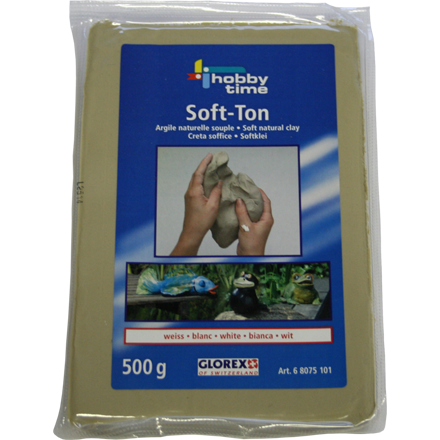 GLOREX Soft-Ton weiss 500g