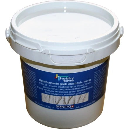 GLOREX Strukturpaste elastisch grob weiß 500g