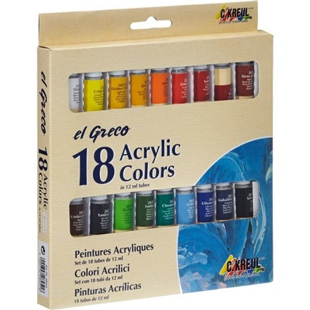 C.KREUL EL GRECO Acrylfarben 18er Set