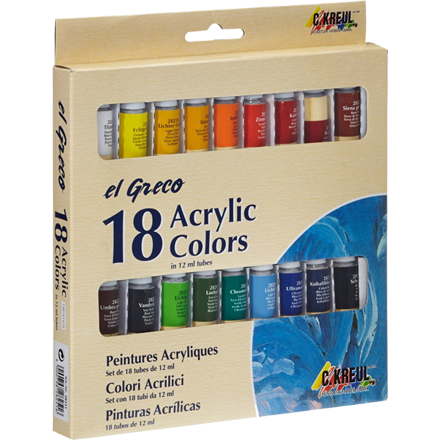 C.KREUL EL GRECO Acrylfarben 18er Set