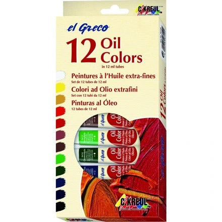 C.KREUL EL GRECO Feine Ölfarben 12er Set