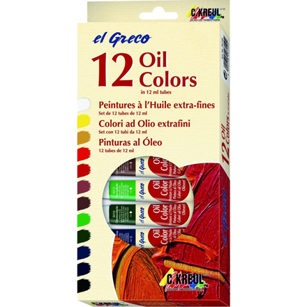C.KREUL EL GRECO Feine Ölfarben 12er Set