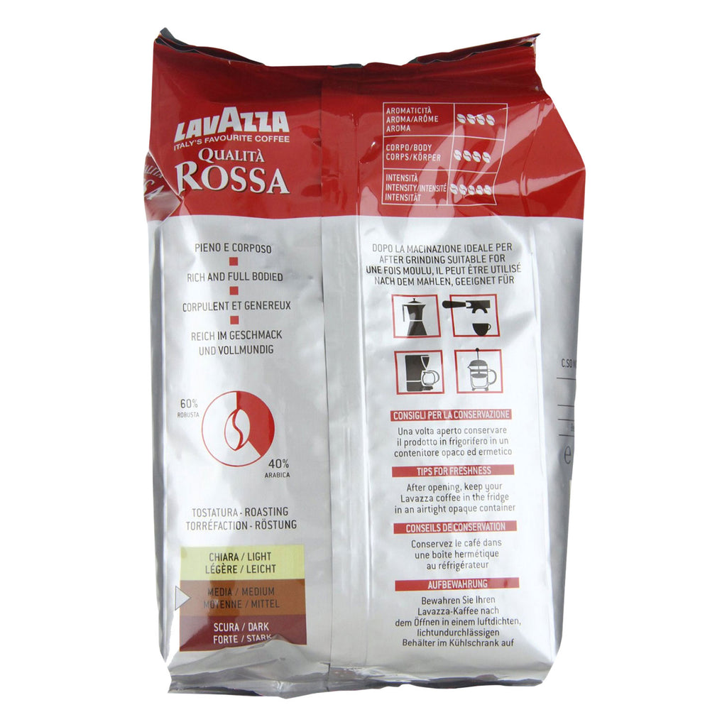 LAVAZZA ROSSA Kaffee ganze Bohnen 1000g