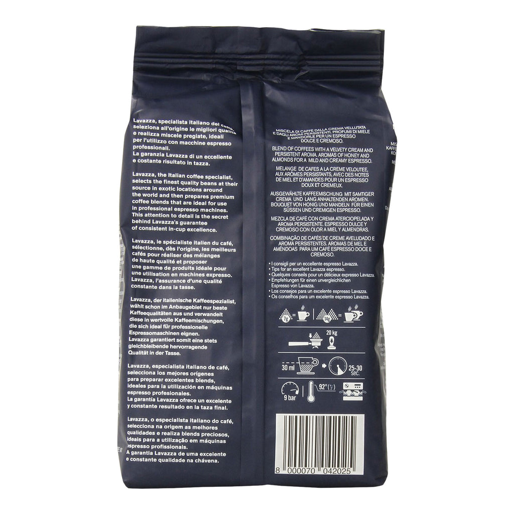 LAVAZZA Super Crema Kaffee ganze Bohnen 1000g