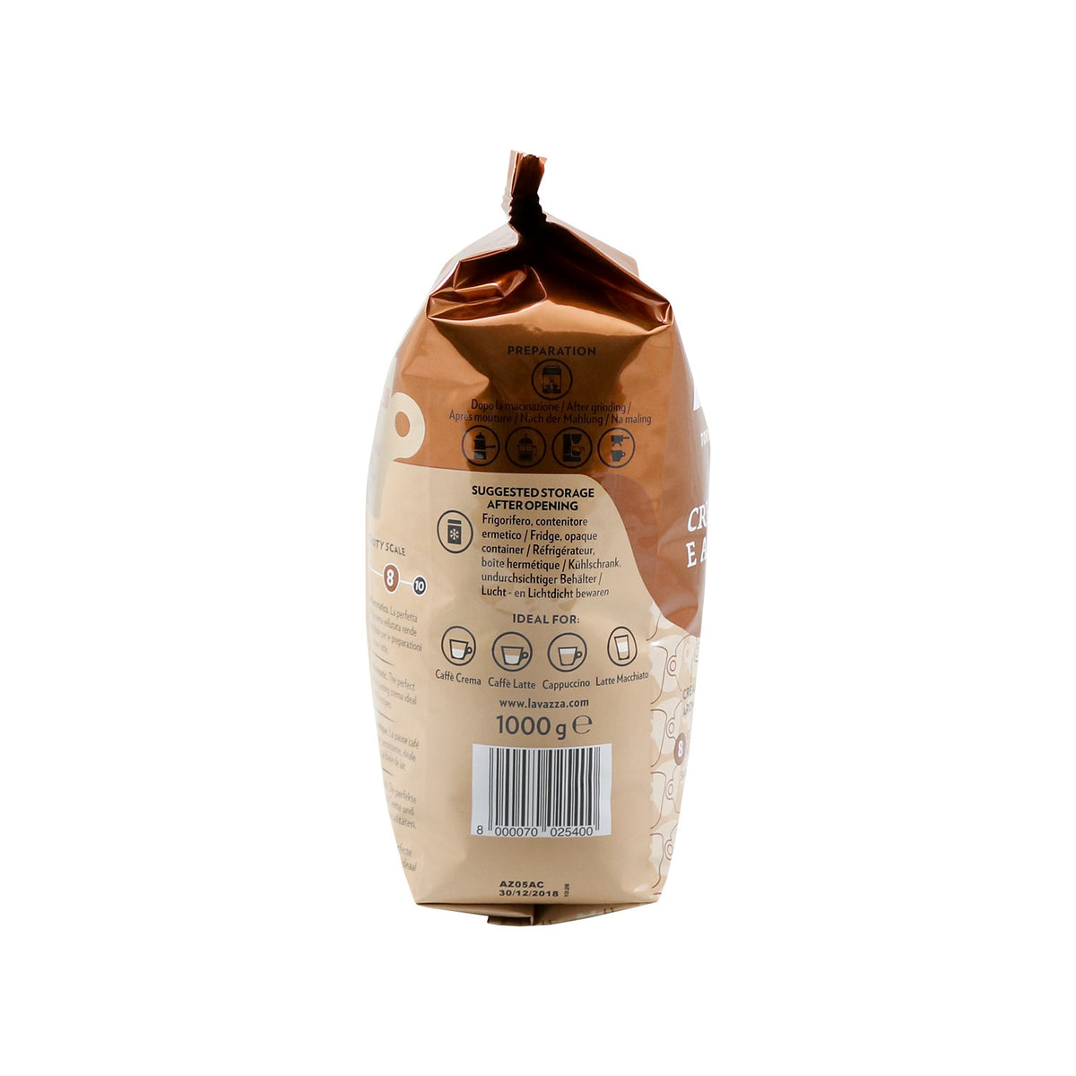 LAVAZZA CREMAeAROMA Kaffee ganze Bohnen 1000g