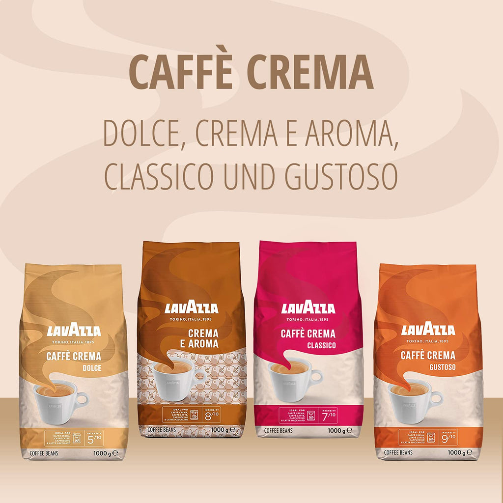LAVAZZA Caffe Crema Classico Kaffee ganze Bohnen 1000g