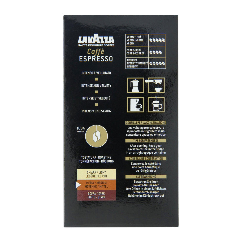 LAVAZZA Espresso 100% ARABICA Kaffee gemahlen 250g