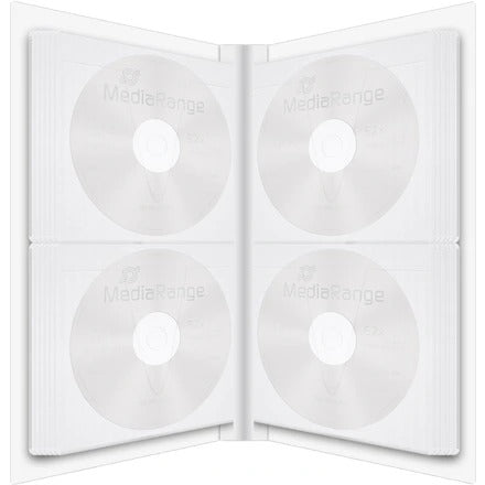 MEDIARANGE Folder für 48 Discs mit Register, clear/white
