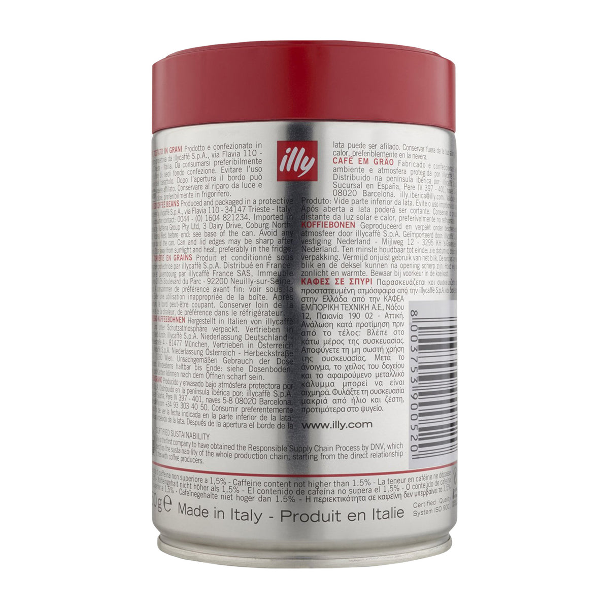 ILLY CLASSICO 100% Arabica ganze Bohnen 250g Dose