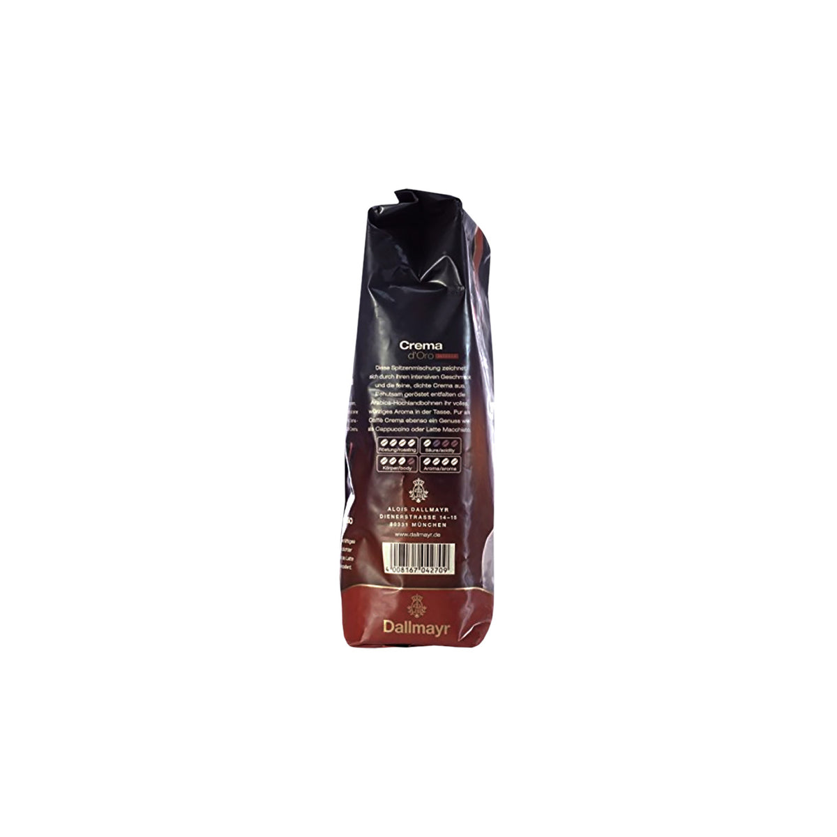 DALLMAYR Crema d' Oro INTENSA, ganze Bohnen, 1000g