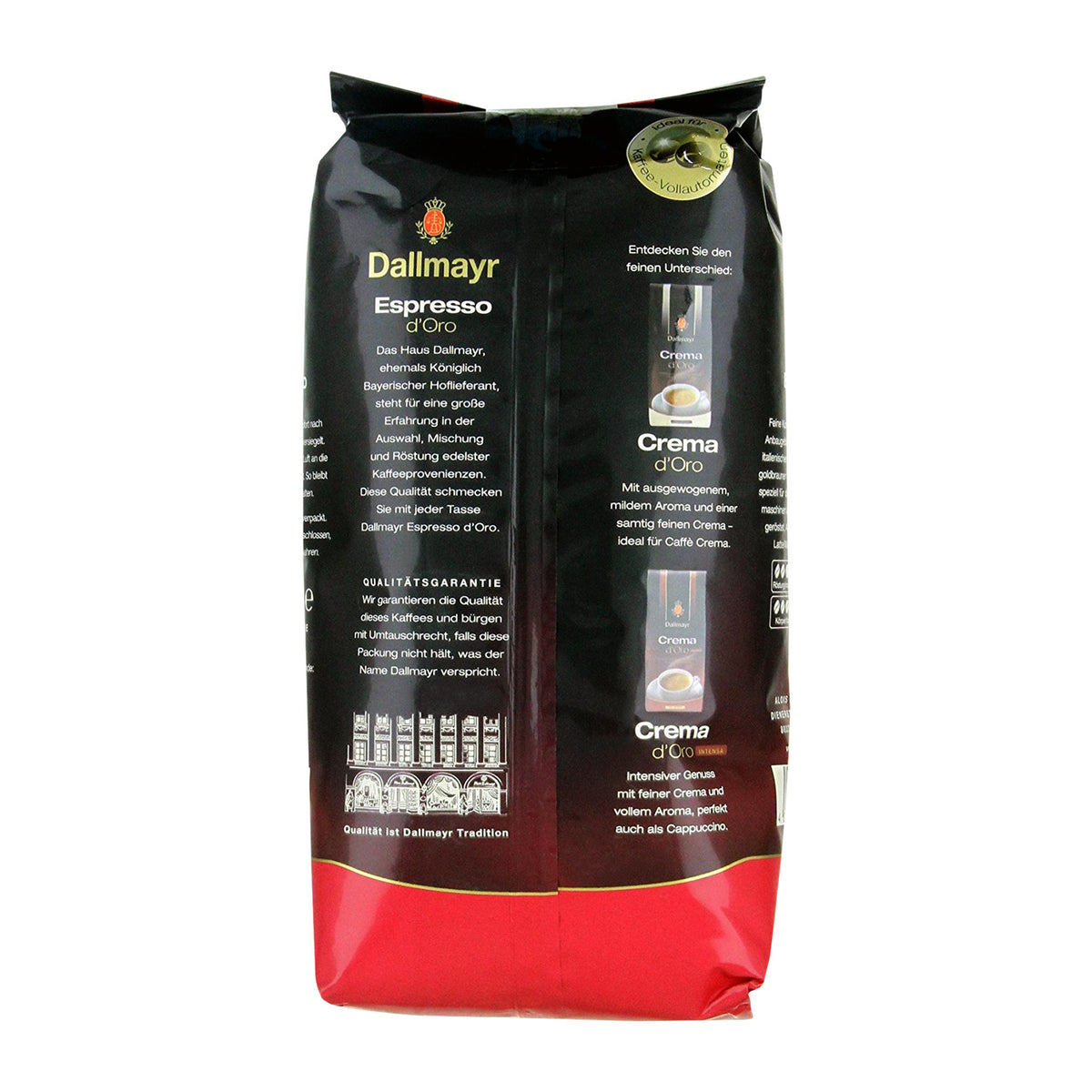 DALLMAYR Espresso d' Oro, ganze Bohnen, 1000g