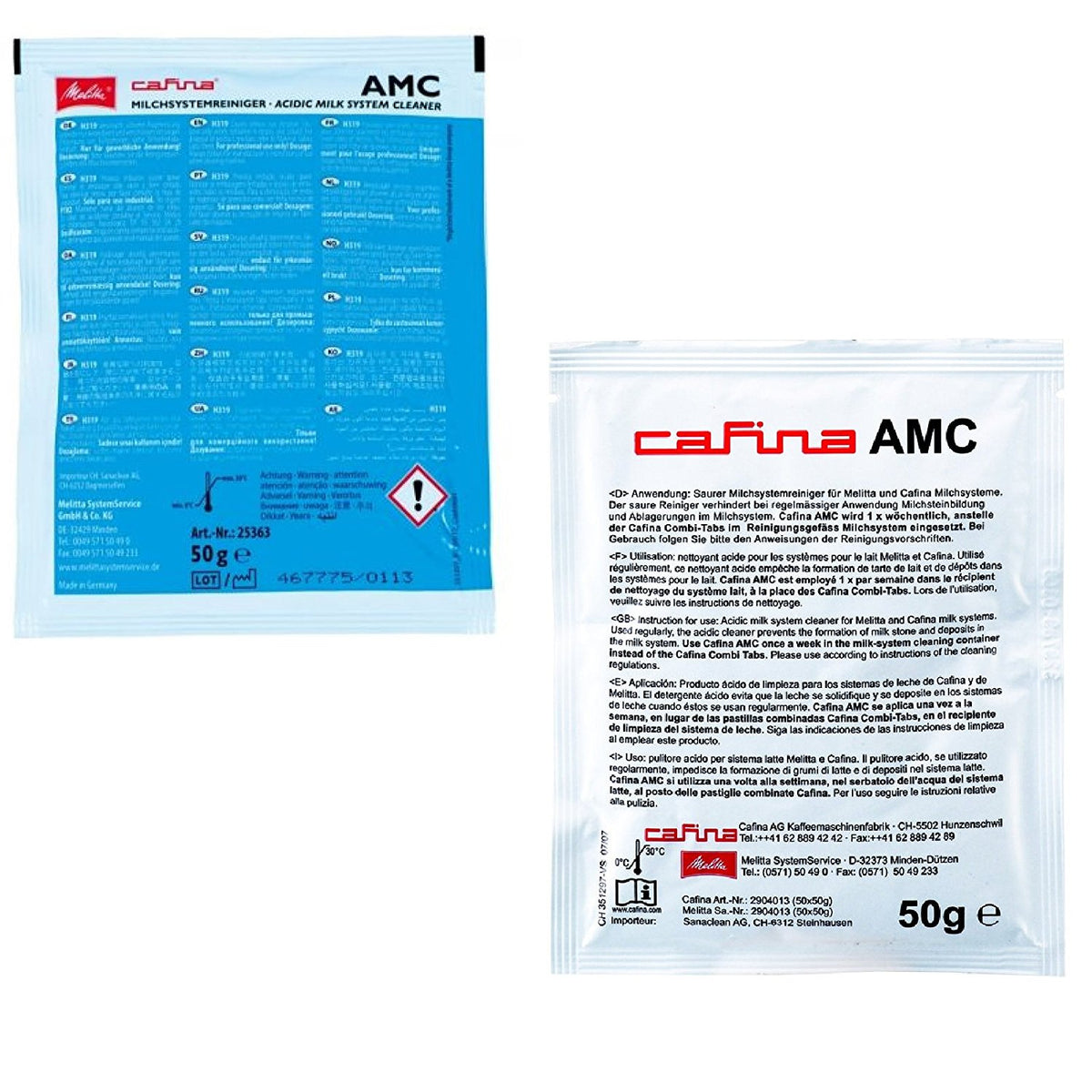 MELITTA CAFINA AMC Milchsystemreiniger 50 Packs