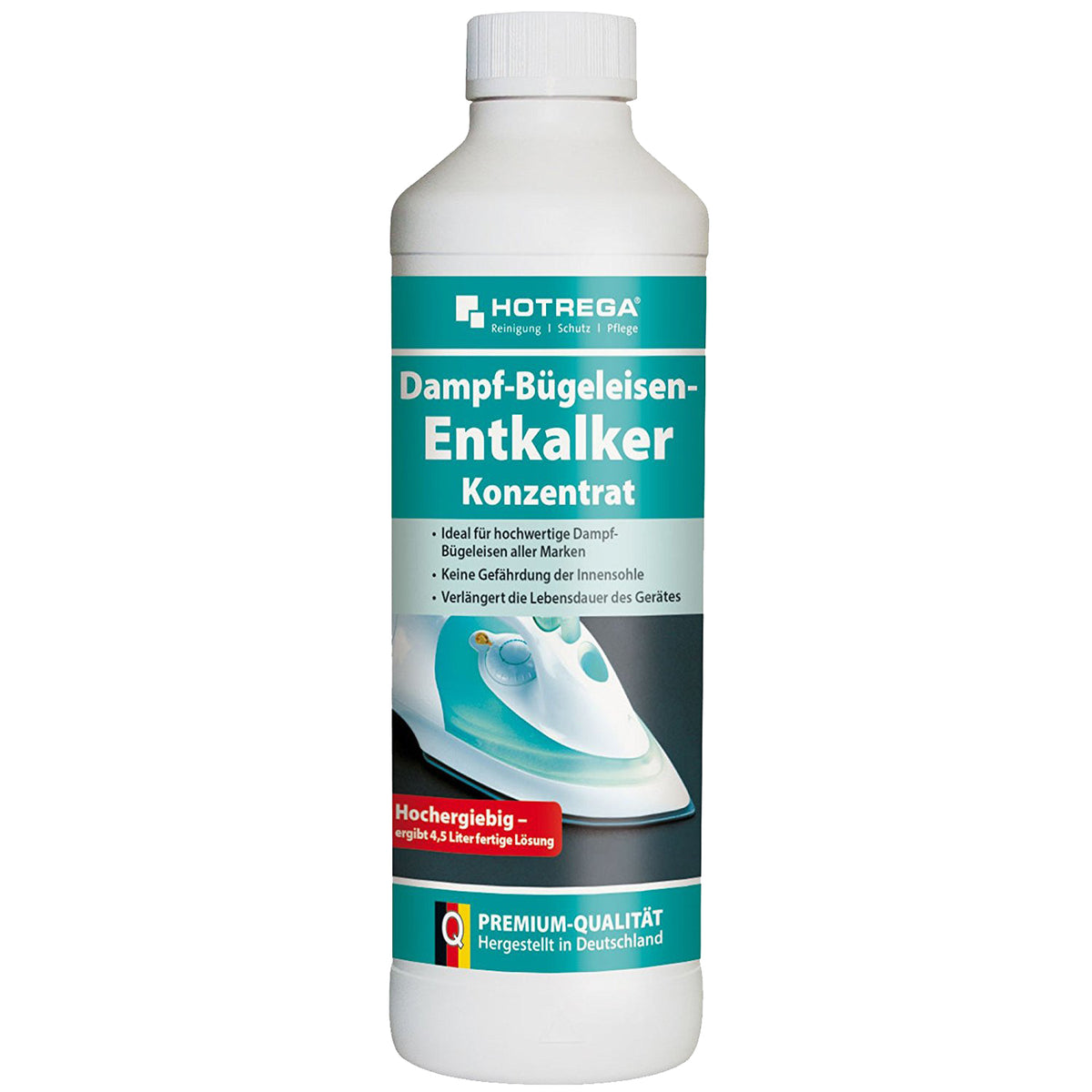 HOTREGA Dampf-Bügeleisen-Entkalker 500ml Flasche