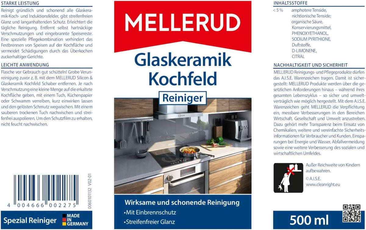 MELLERUD Glaskeramik Kochfeld Reiniger 500ml
