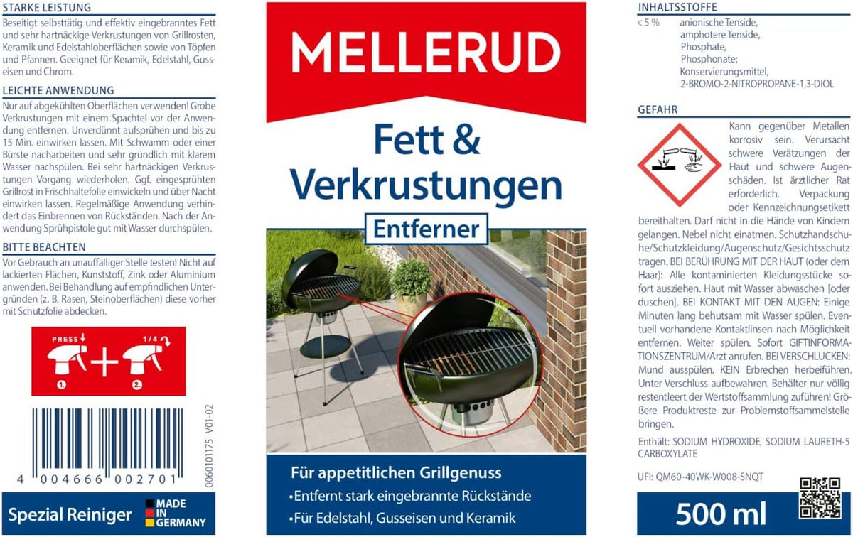 MELLERUD Fett & Verkrustungen Entferner 500ml
