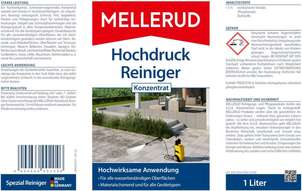 MELLERUD Hochdruckreiniger Konzentrat 1000ml