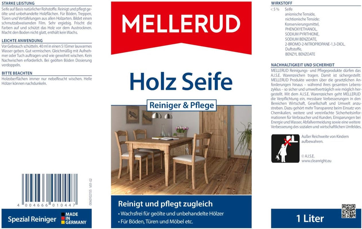 MELLERUD Holz Seife Reiniger & Pflege 1000ml