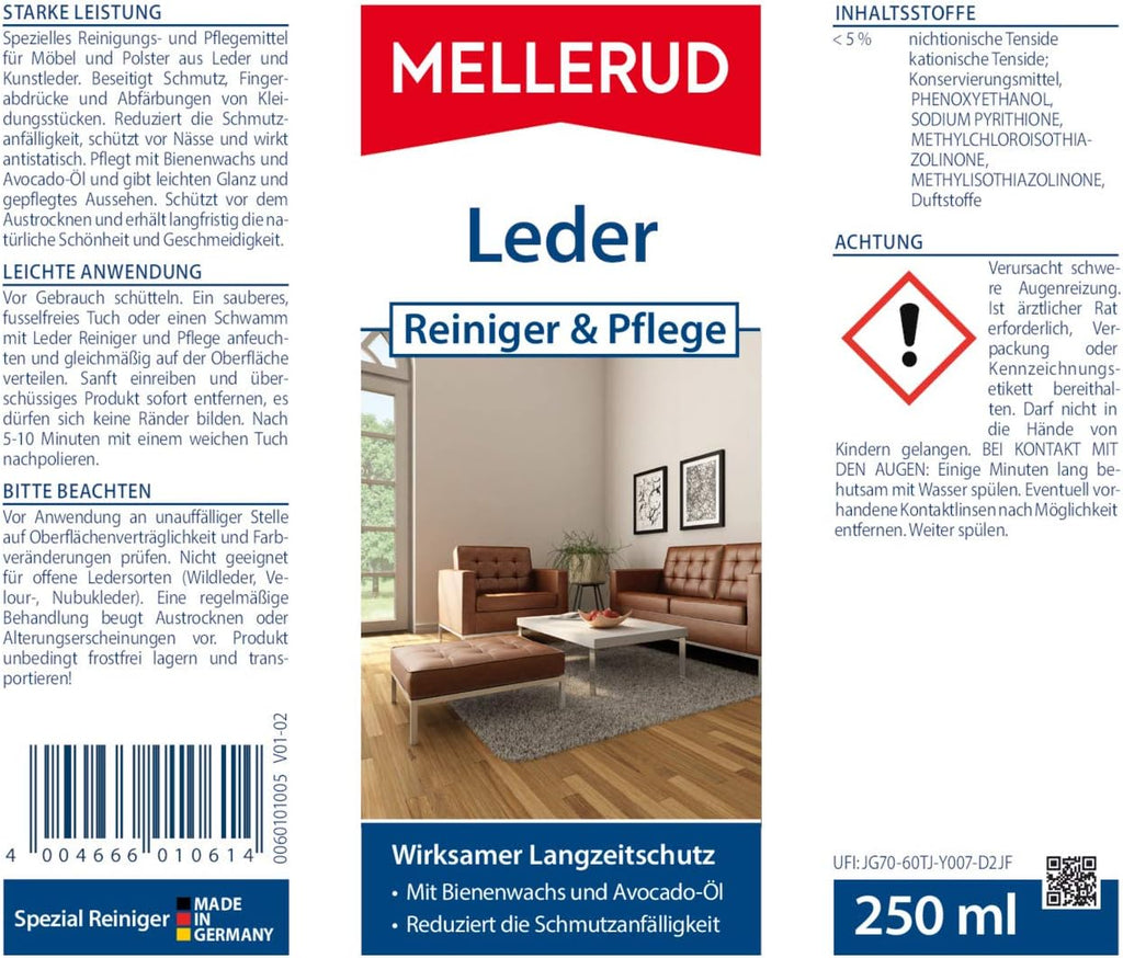 MELLERUD Leder Reiniger & Pflege 250ml