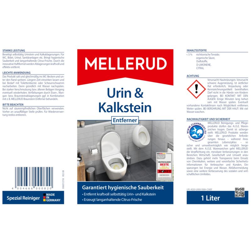 MELLERUD Urin und Kalkstein Entferner 1000ml