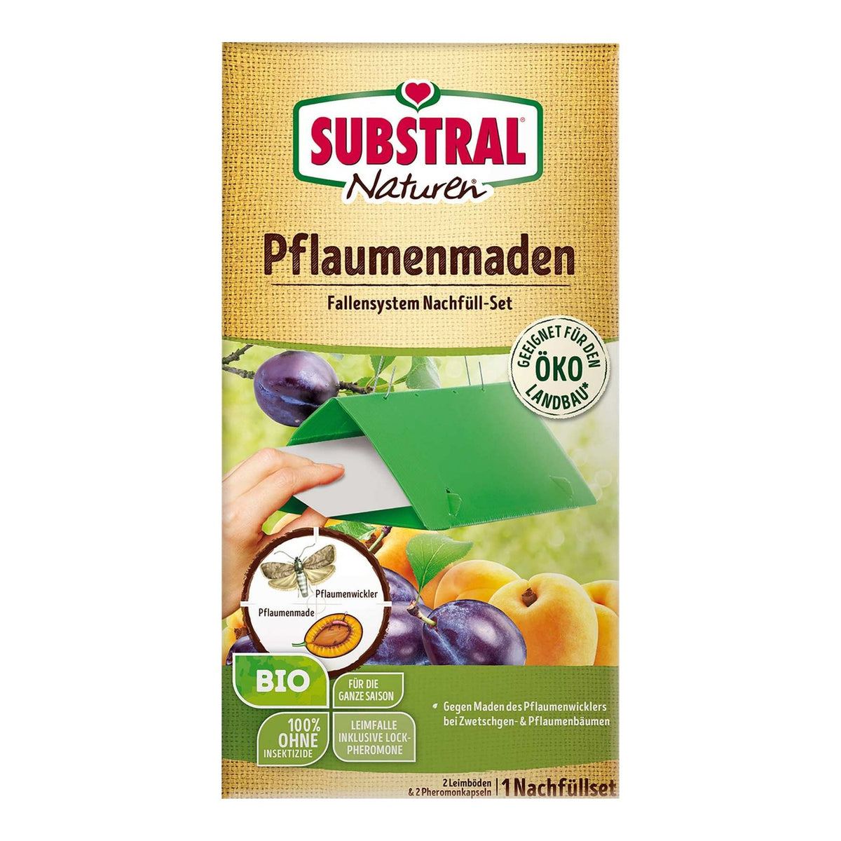 NATUREN Bio Pflaumenmaden-Falle Nachrüst-Set