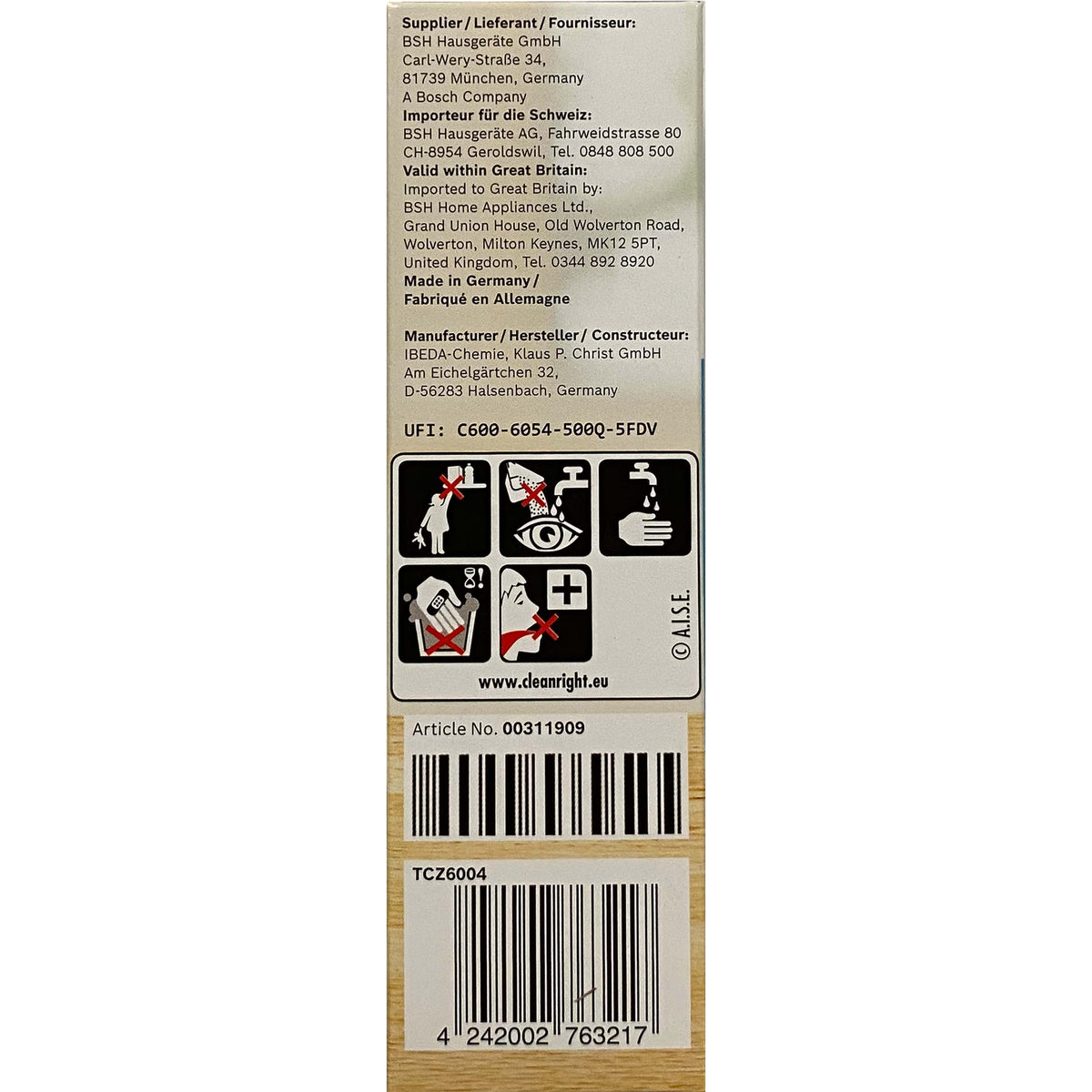 TASSIMO Entkalkungstabletten TCZ6004