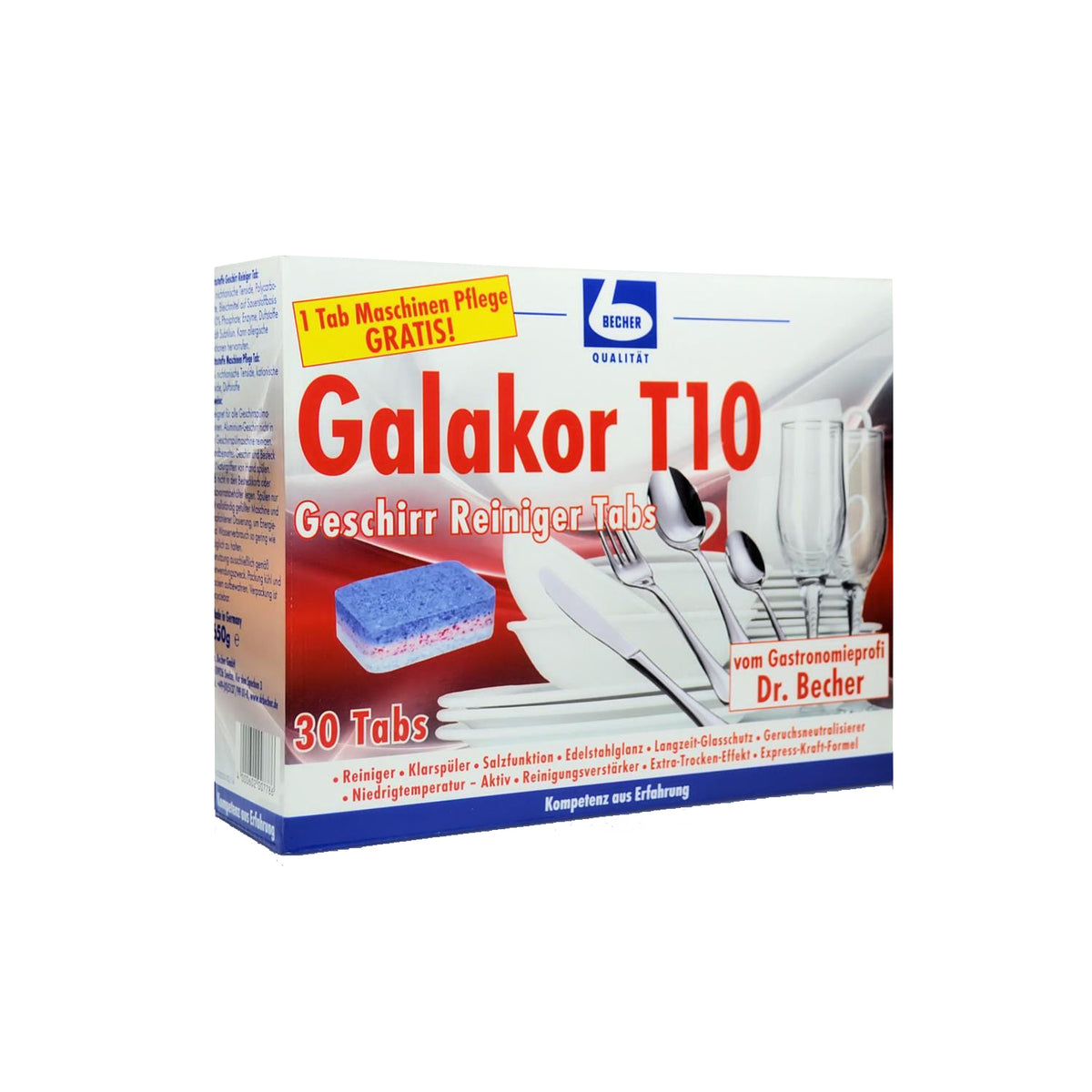 DR. BECHER Galakor T10 Geschirr.Tabs 30 Stück