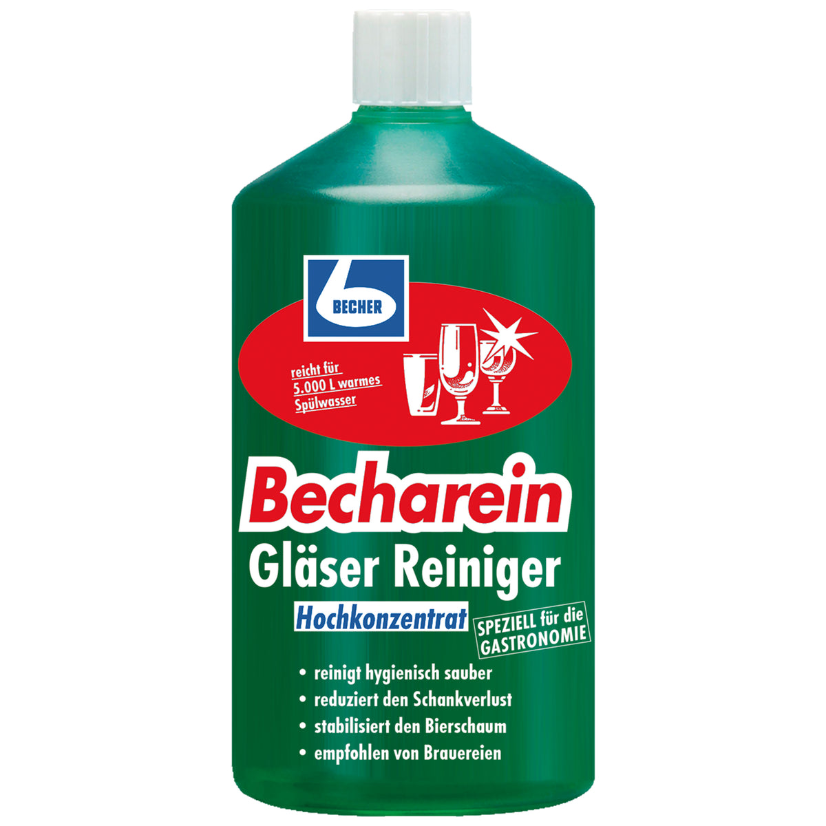 DR. BECHER Becharein Gläser Reiniger flüssig 1L
