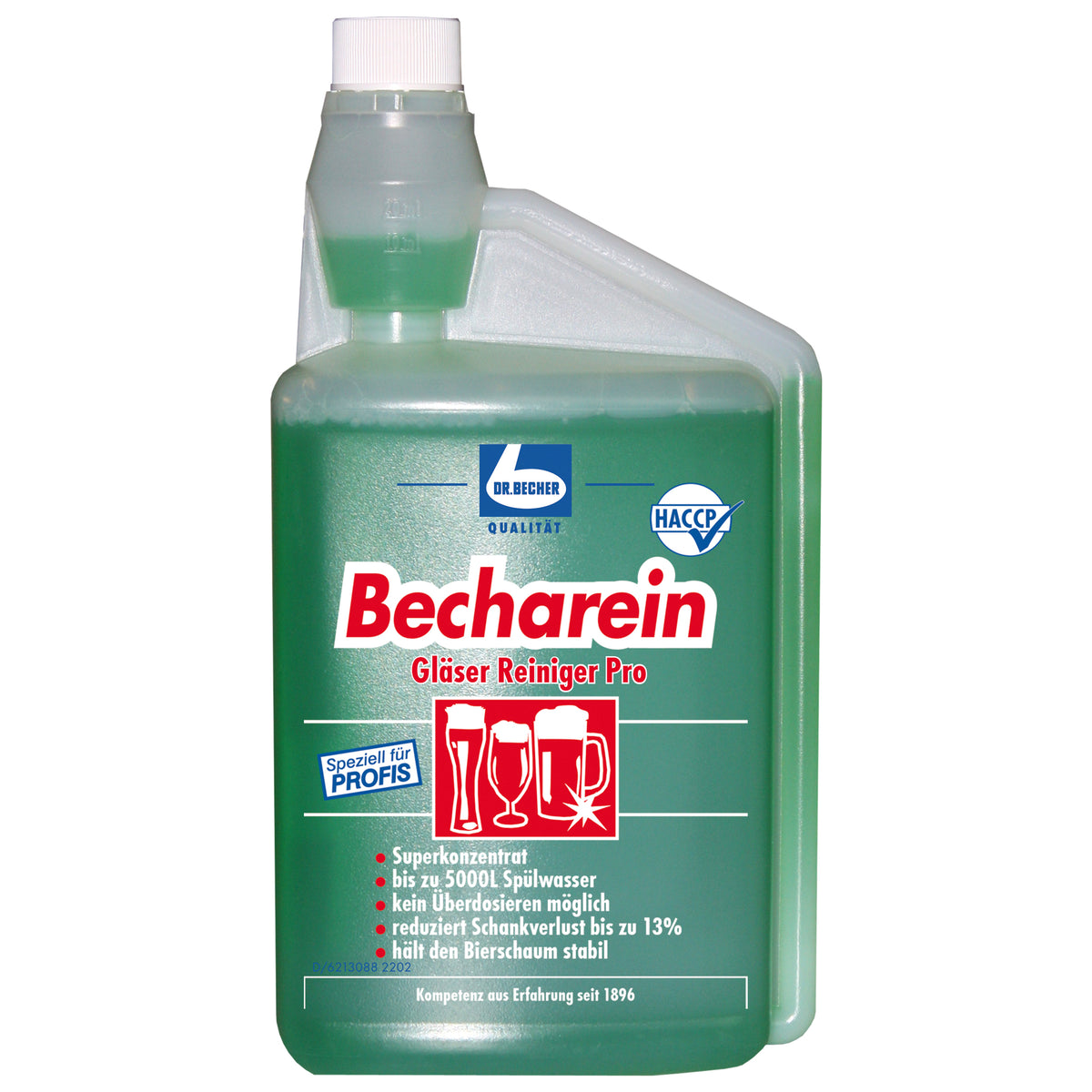 DR. BECHER Becharein Gläser Reiniger Dosierflasche 1L