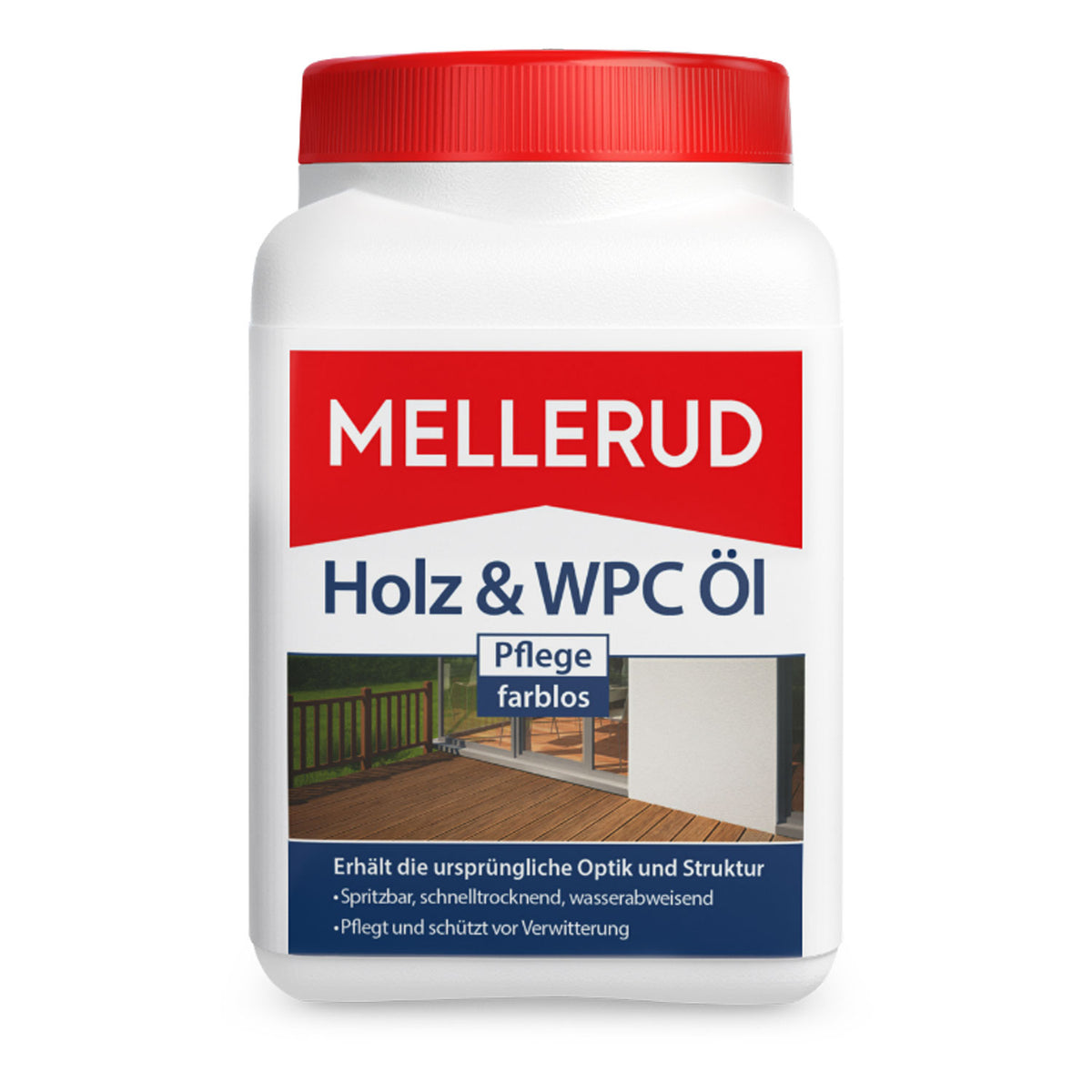 MELLERUD Holz und WPC Pflege-Öl Farblos 750ml