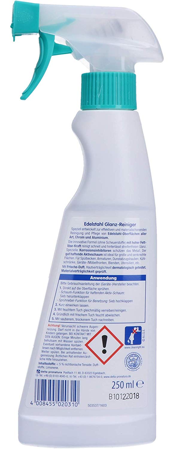 DR. BECKMANN Edelstahl Glanz-Reiniger 250ml
