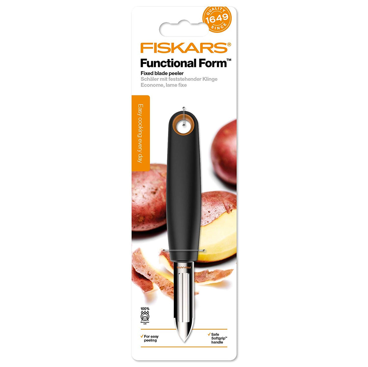 FISKARS Functional Form Schäler mit fester Klinge