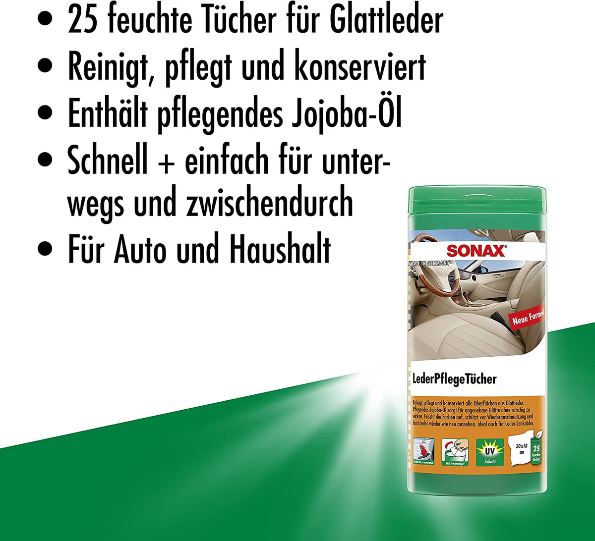 SONAX Lederpflegetücher 25pcs