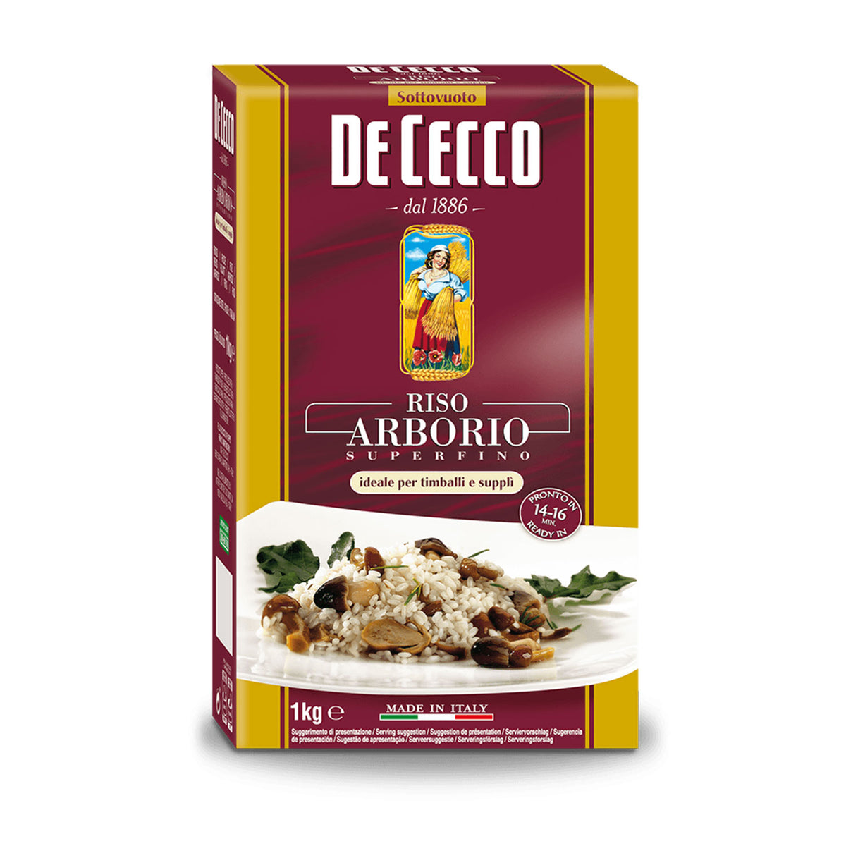 DE CECCO RISO ARBORIO Reis 1000g
