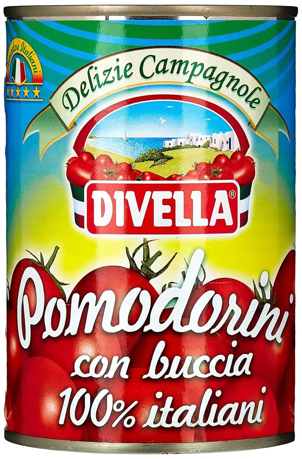 DIVELLA Kirschtomaten Pomodorini con buccia 400g
