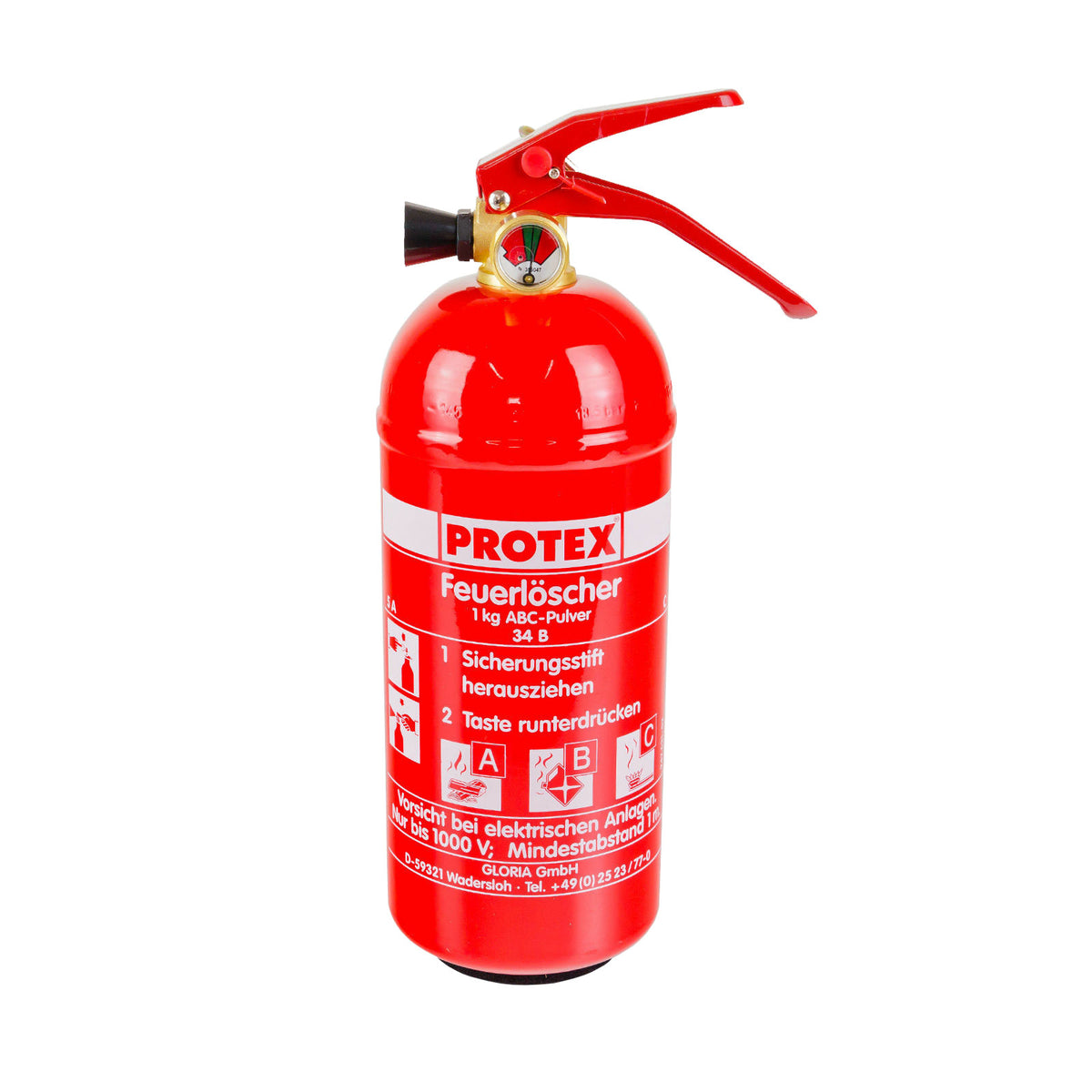 GLORIA PROTEX Pulver-Feuerlöscher PDE 1 GA