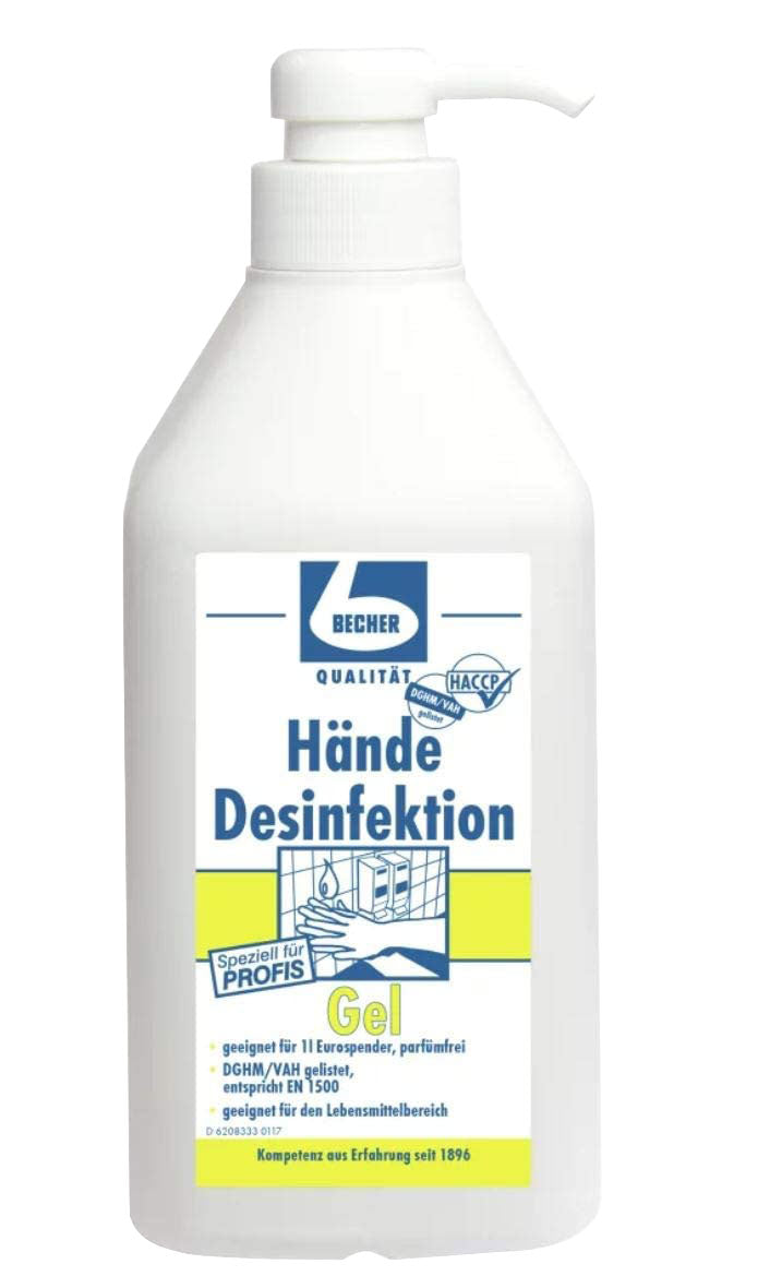 DR. BECHER Hände Desinfektionsgel Dispenser 1000ml