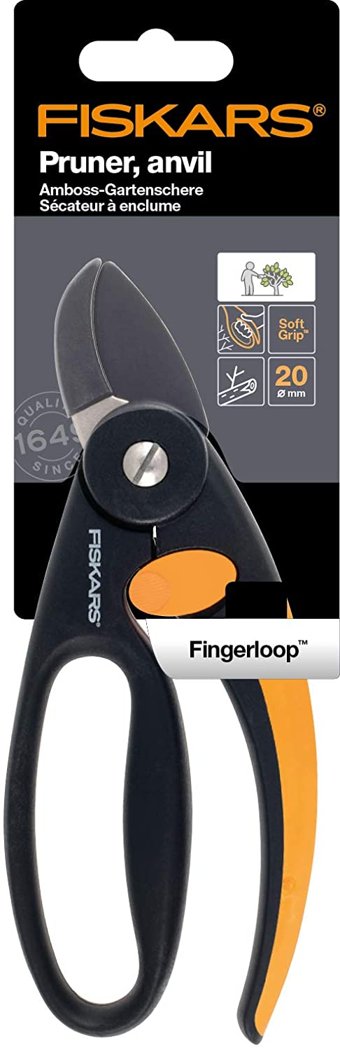 FISKARS Elegance Amboss-Gartenschere P43